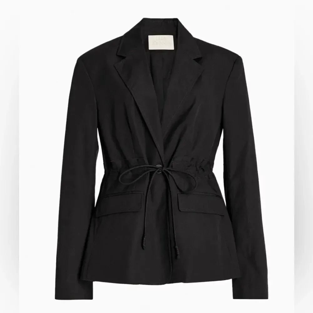 Ulla Johnson Marisol Jacket Women’s Black 100 % Cotton Drawstring Sz S NWT
